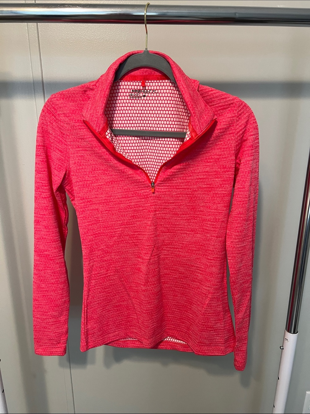 Pink Quarter Zip Nike Jacket